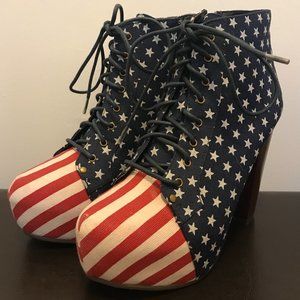 Bucco Capensis Americana Platform Shoes Size 6